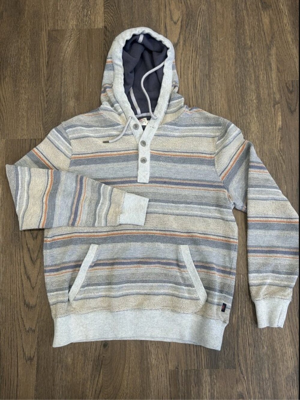 Faherty Campfire Outdoor Hoodie Men's Size M Sandstone Sweater